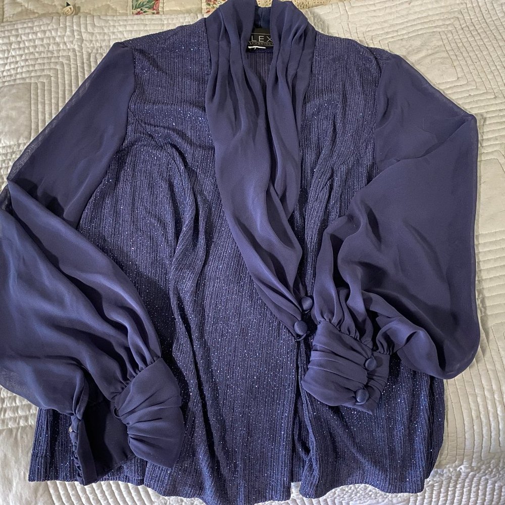 EUC Alex Sparkle Crossover waist top